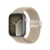 DUX DUCIS strap MIXTURE PRO stretchable braided for Apple Watch 38 / 40 / 41 mm light beige
