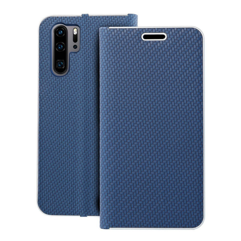 Flip case for Huawei P30 PRO Luna Book Carbon blue