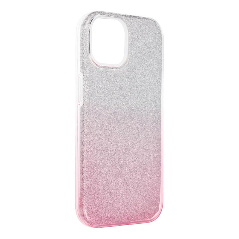 Case for iPhone 15 Shining transparent pink