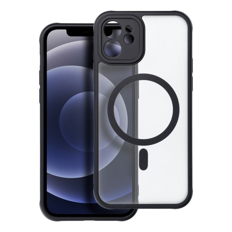 Case for iPhone 12 Full Matte Mag Cover compatible with MagSafe black Case for iPhone 12 Full Matte Mag Cover compatible with MagSafe black