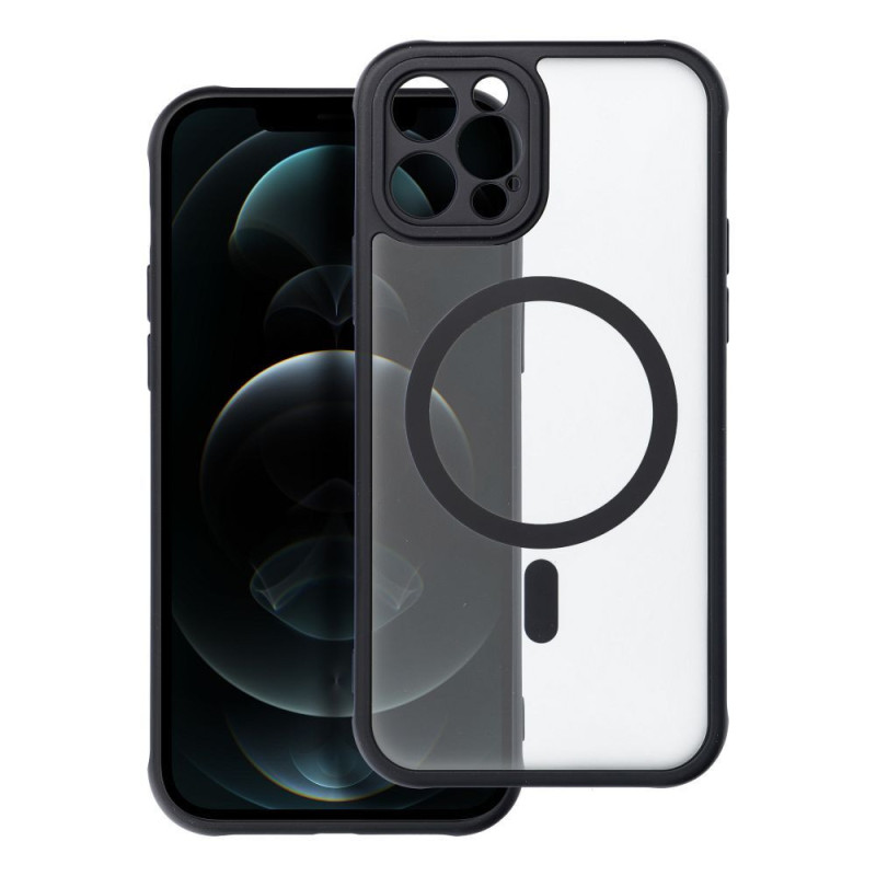 Case for iPhone 12 PRO Full Matte Mag Cover compatible with MagSafe black Case for iPhone 12 PRO Full Matte Mag Cover compatible with MagSafe black