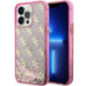 GUESS case for IPHONE 14 Pro GUHCP14LLC4PSGP (Liquid Glitter 4G Translucent) pink