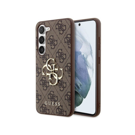 GUESS case for SAMSUNG S24 GUHCS24S4GMGBR (Leather 4G Metal Logo) brown