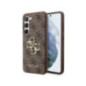 GUESS case for SAMSUNG S24 GUHCS24S4GMGBR (Leather 4G Metal Logo) brown