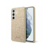 GUESS case for SAMSUNG S24 GUHCS24SHGGSHD (Glitter Script) gold