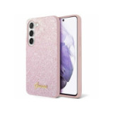 GUESS case for SAMSUNG S24 GUHCS24SHGGSHP (Glitter Script) pink