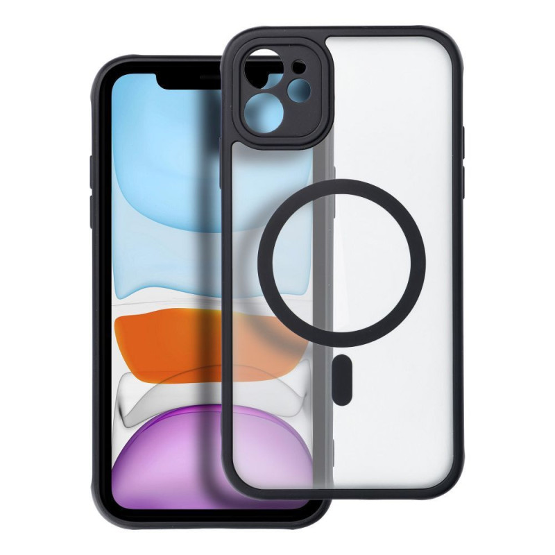 Case for iPhone 11 Full Matte Mag Cover compatible with MagSafe black