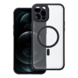 Case for iPhone 12 PRO MAX Full Matte Mag Cover compatible with MagSafe black