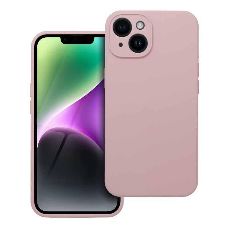 Case for iPhone 14 Silicone 2mm powder pink