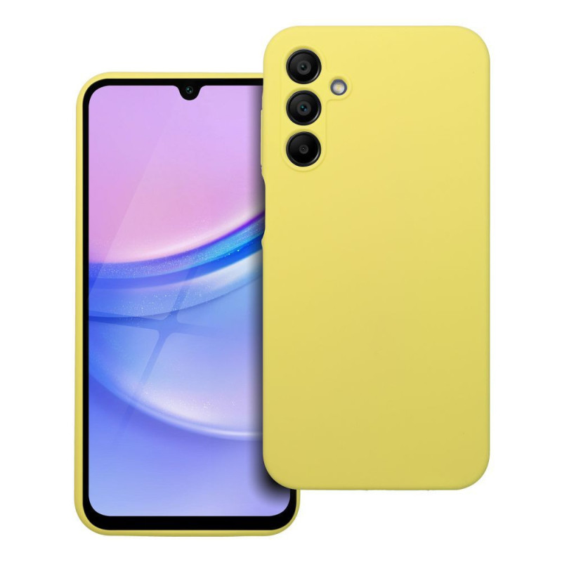 Case for Samsung A15 5G / A15 4G Silicone 2mm yellow