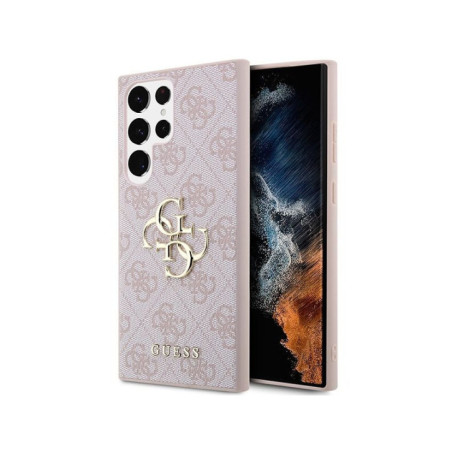 GUESS case for SAMSUNG S24 Ultra GUHCS24L4GMGPI (Leather 4G Metal Logo) pink