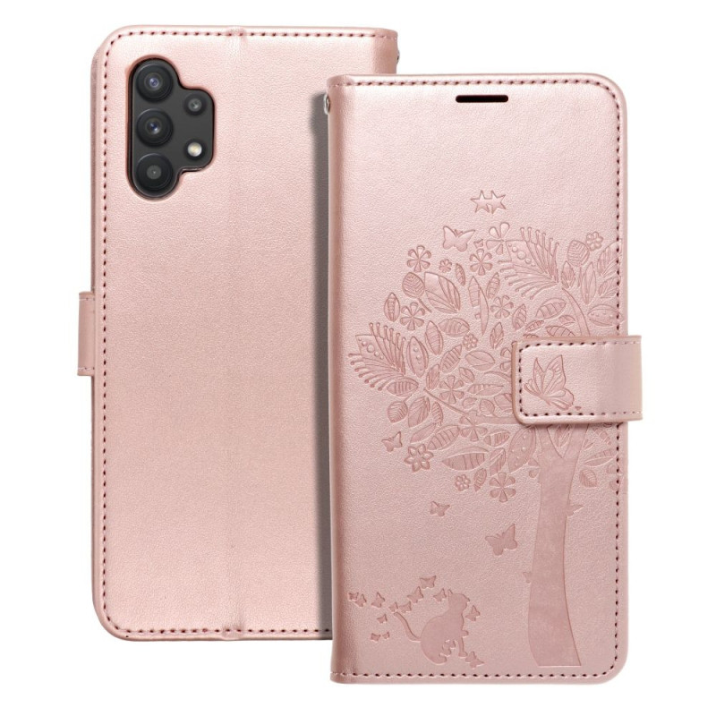 Flip case for Samsung A32 5G Mezzo Book tree rose gold