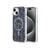 GUESS case for IPHONE 15 Plus compatible with MagSafe GUHMP15MHGCUSTGK (IML GCUBE) black