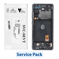 ServicePack LCD Display SAMSUNG S20 FE 4G 5G GH82-24219A Blue