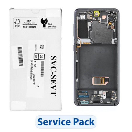 ServicePack LCD Display SAMSUNG  S21 5G G991B GH82-27257A Gray