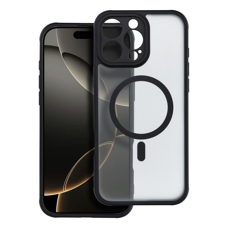 Case for iPhone 16 PRO MAX Full Matte Mag Cover compatible with MagSafe black