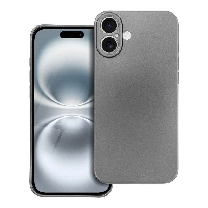 Case for iPhone 16 PLUS Metallic gray