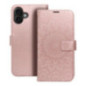 MEZZO Book case for IPHONE 16 Plus mandala rose gold
