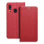 Flip case for Samsung A40 Luna Book Carbon red