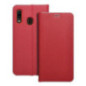 Flip case for Samsung A20e Luna Book Carbon red