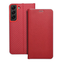LUNA Book Carbon for SAMSUNG S22 red