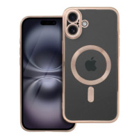 Case for iPhone 16 PLUS Electro Mag Cover compatible with MagSafe brown