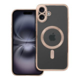 Case for iPhone 16 PLUS Electro Mag Cover compatible with MagSafe brown