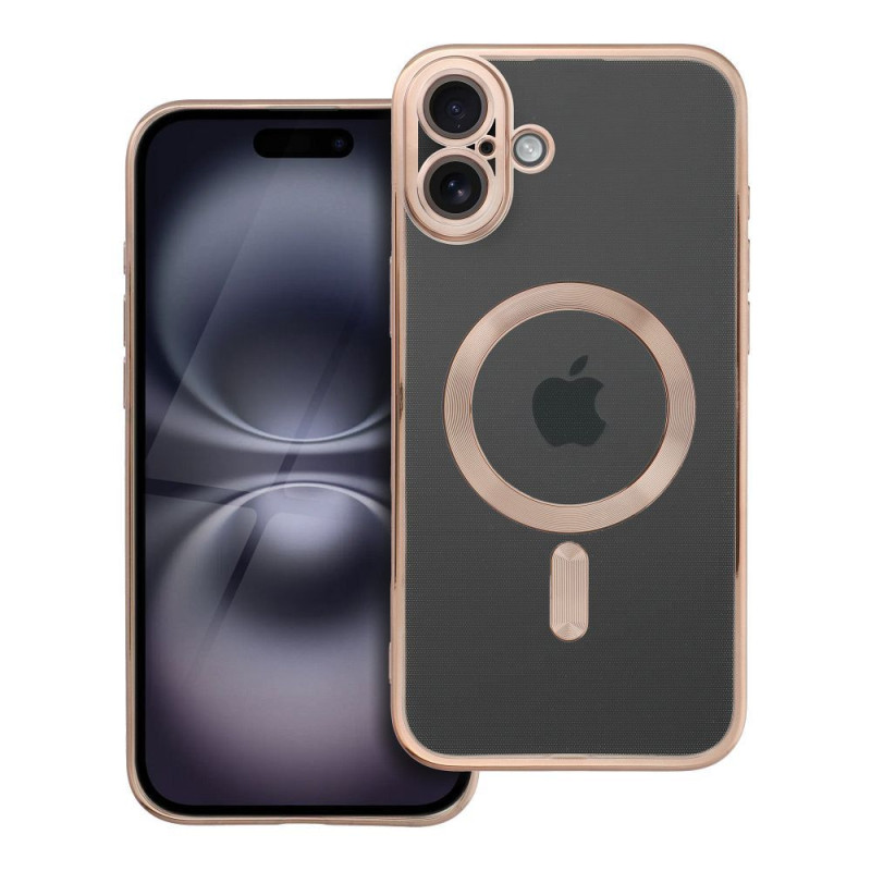 Case for iPhone 16 PLUS Electro Mag Cover compatible with MagSafe brown Case for iPhone 16 PLUS Electro Mag Cover compatible with MagSafe brown