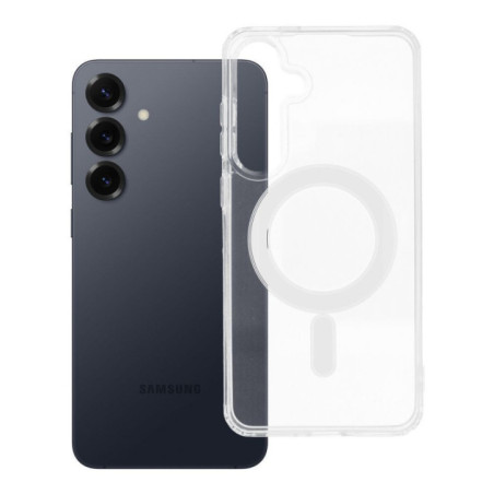 Case for Samsung S25 PLUS Clear Mag Cover (STR) compatible with MagSafe transparent
