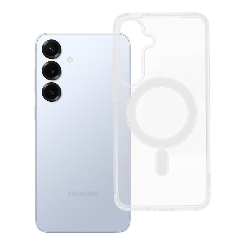 Case for Samsung S25 PLUS Clear Mag Cover (MID) compatible with MagSafe transparent