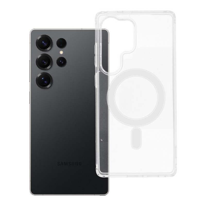 Case for Samsung S25 ULTRA Clear Mag Cover (MID) compatible with MagSafe transparent