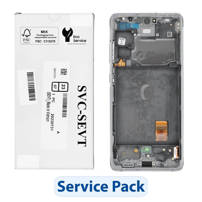 ServicePack LCD Display SAMSUNG S20 FE 4G/5G G780F/G781F  GH82-31329B White