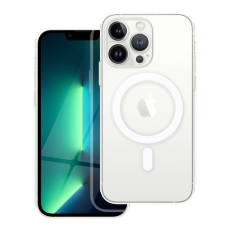 Case for iPhone 13 PRO Clear Mag Cover (STR / CAMERA PROTECTION) compatible with MagSafe transparent