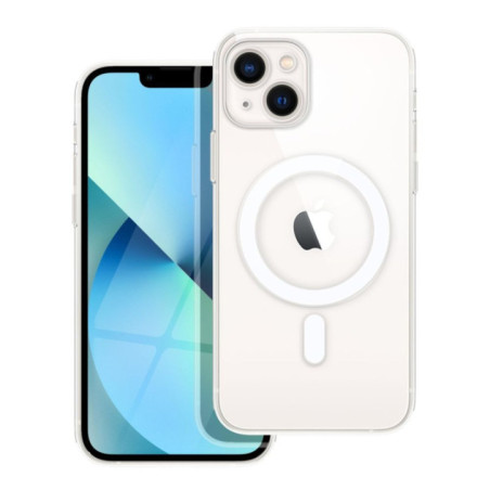 Case for iPhone 13 Clear Mag Cover (STR / CAMERA PROTECTION) compatible with MagSafe transparent