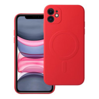 Case for iPhone 11 Silicone Mag Cover compatible with MagSafe red