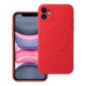 Case for iPhone 11 Silicone Mag Cover compatible with MagSafe (camera protection) red Case for iPhone 11 Silicone Mag Cover compatible with MagSafe (camera protection) red