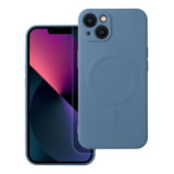 Case for iPhone 13 Silicone Mag Cover compatible with MagSafe blue