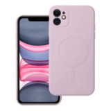 Case for iPhone 11 Silicone Mag Cover compatible with MagSafe pink