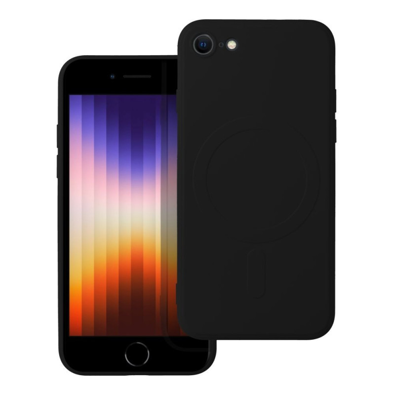 Case for iPhone 7 / 8 / SE 2020 / SE 2022 Silicone Mag Cover compatible with MagSafe black