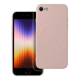 Case for iPhone 7 / 8 / SE 2020 / SE 2022 Silicone Mag Cover compatible with MagSafe pink