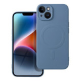 Case for iPhone 14 Silicone Mag Cover compatible with MagSafe blue
