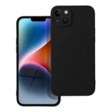 Case for iPhone 14 PLUS Silicone Mag Cover compatible with MagSafe black