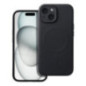 Case for iPhone 15 Silicone Mag Cover compatible with MagSafe (camera protection) black Case for iPhone 15 Silicone Mag Cover compatible with MagSafe (camera protection) black