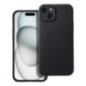 Case for iPhone 15 PLUS Silicone Mag Cover compatible with MagSafe black