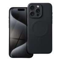 Case for iPhone 15 PRO MAX Silicone Mag Cover compatible with MagSafe black