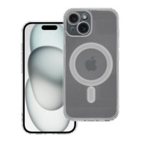 Case for iPhone 15 Clear Mag Cover (STR / CAMERA PROTECTION) compatible with MagSafe transparent