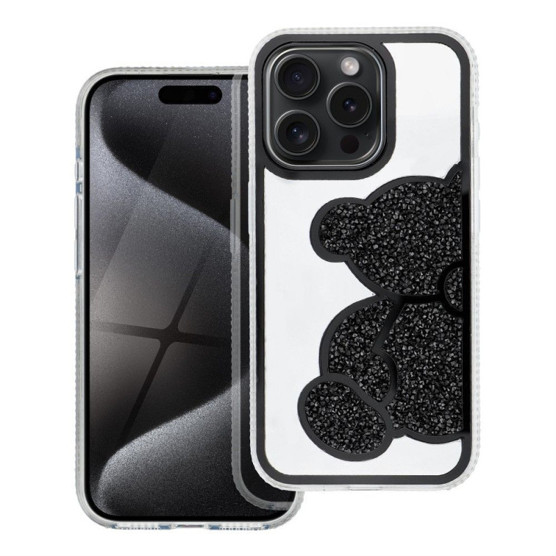 Case for iPhone 15 PRO Teddy Bear black