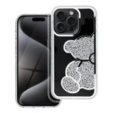 Case for iPhone 15 PRO Teddy Bear silver