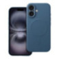 Case for iPhone 16 Silicone Mag Cover compatible with MagSafe blue