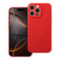 Case for iPhone 16 PRO MAX Silicone Mag Cover compatible with MagSafe red